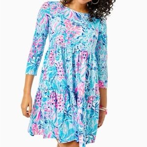 NWOT Lilly Pulitzer Geanna swing dress— Zanzibar blue